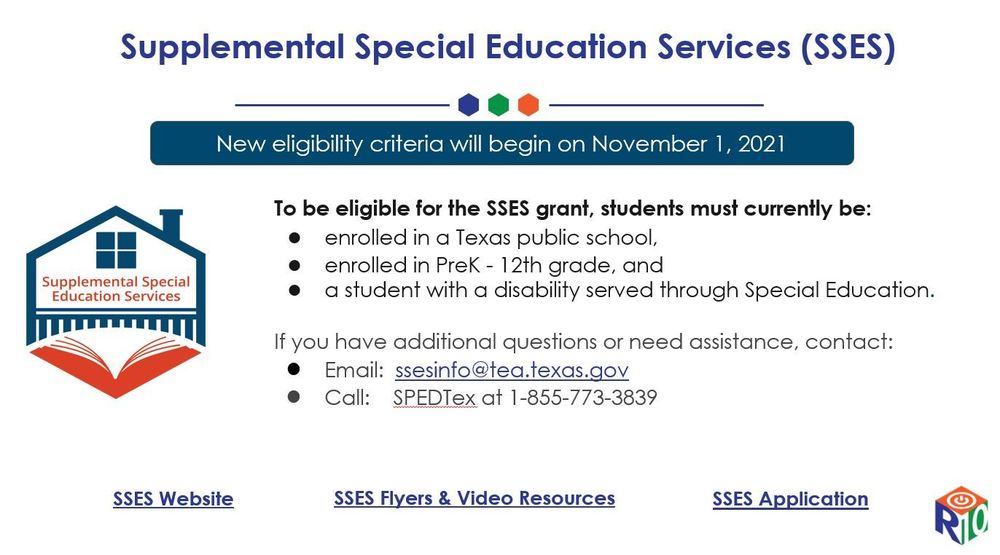 Supplemental Special Education Services (SSES)