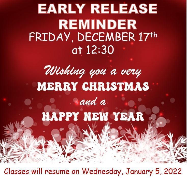 Christmas Early Release