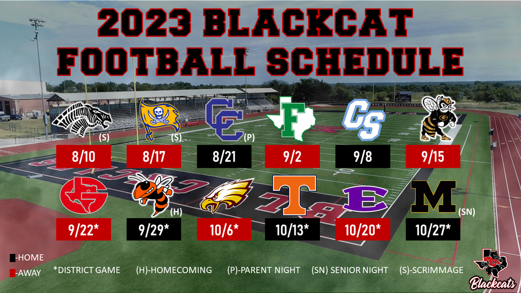 Football Schedule 2022  Mexia Independent School District