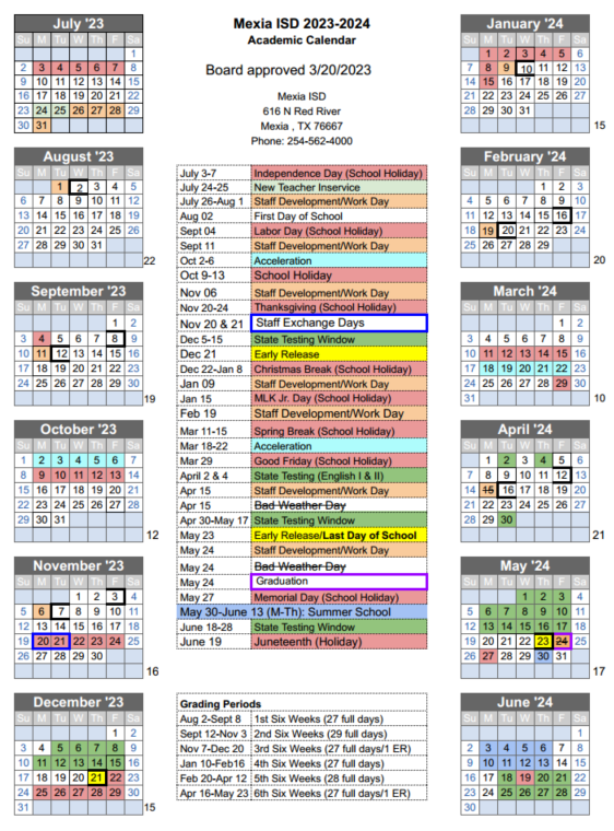 MISD 2022-23 Calendar